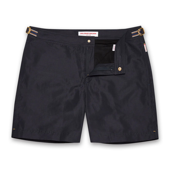 Orlebar Brown - Bulldog Tape Stripe Swim Shorts in Night Iris - Nigel Clare