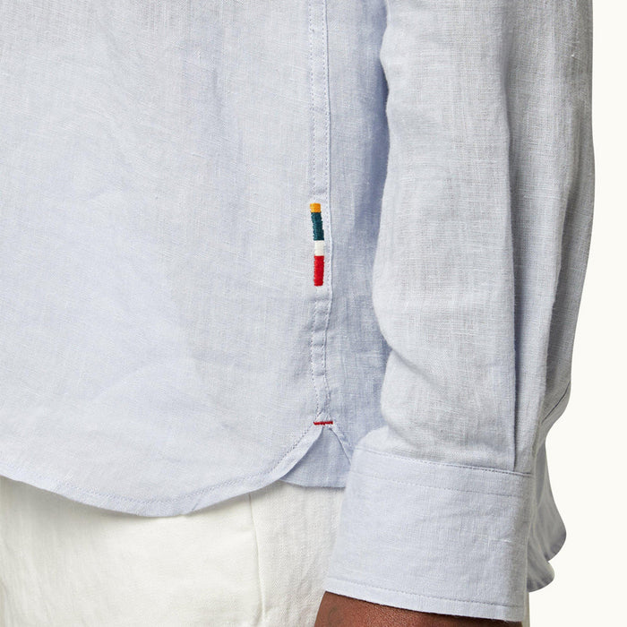 Orlebar Brown - Justin Relaxed Fit Linen Shirt in Hush - Nigel Clare