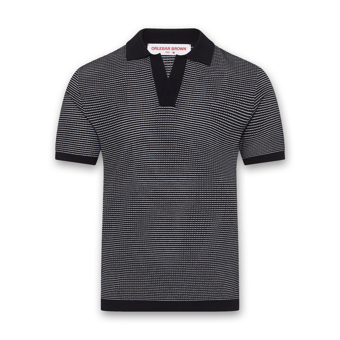 Orlebar Brown - Roddy Classic Fit Polo in Navy/White - Nigel Clare