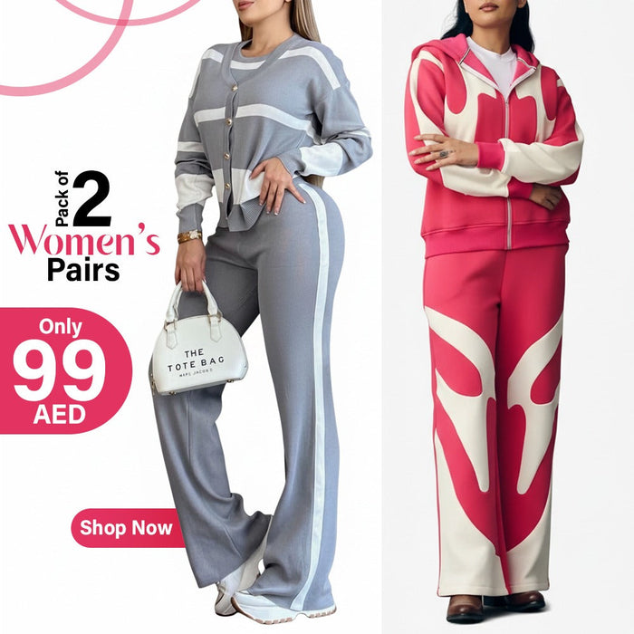 PACK OF 2 Fashion Women's Track SUIT