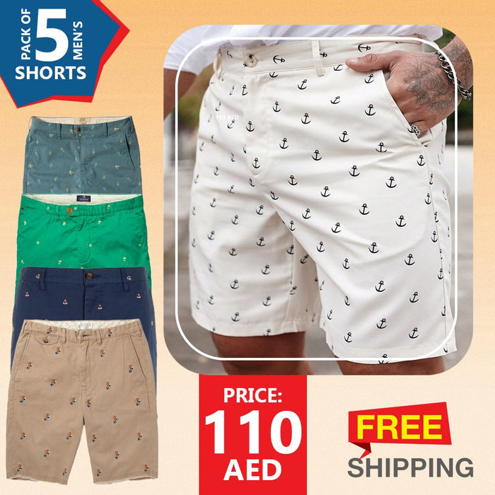 PACK OF 5 STYLISH MEN'S SHORTS