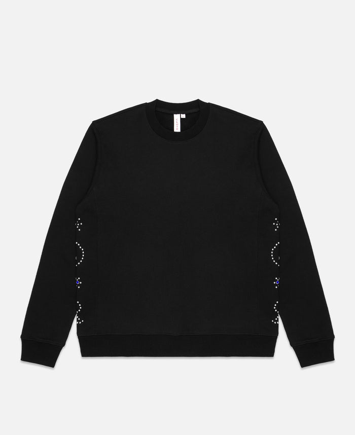 Paisley Studded Sweatshirt (Black)