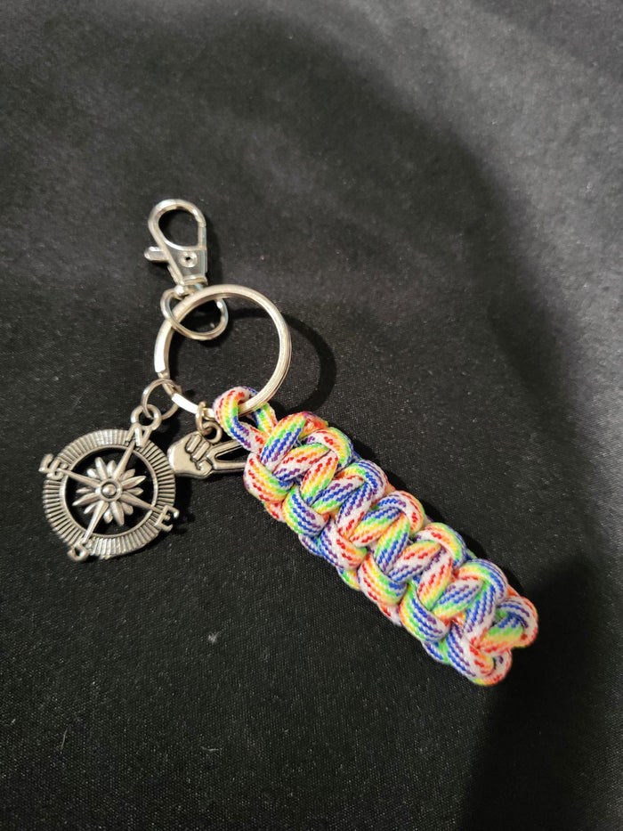 Paracord Key Chain- Rainbow