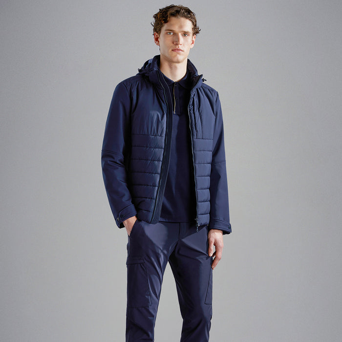 Paul & Shark - Re-Shark Shell Hybrid Jacket in Navy - Nigel Clare