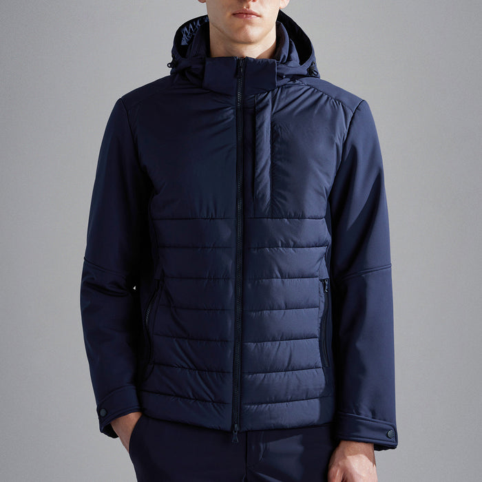 Paul & Shark - Re-Shark Shell Hybrid Jacket in Navy - Nigel Clare