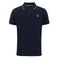 Paul & Shark - Tipped Collar Polo Shirt in Navy & Grey - Nigel Clare