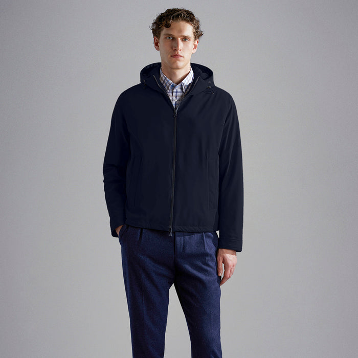 Paul & Shark - Typhoon Re-4X4 Stretch Windbreaker in Navy - Nigel Clare