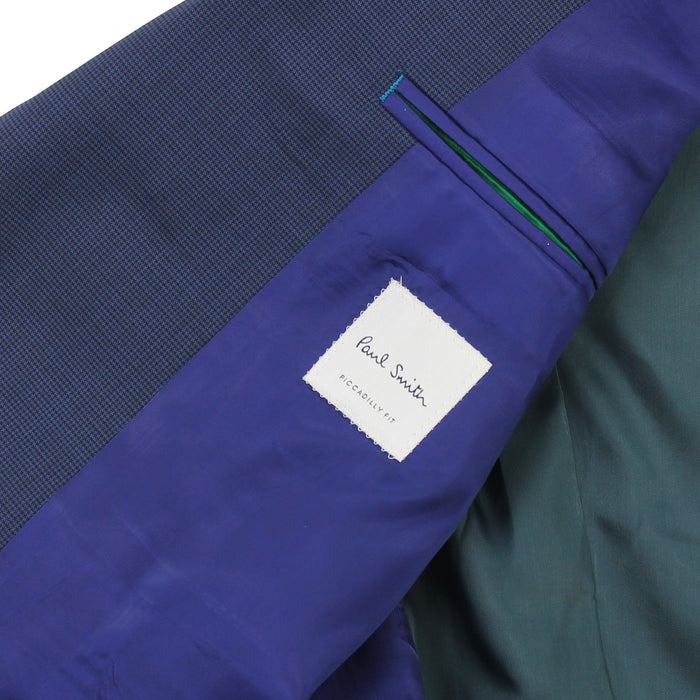 Paul Smith - Piccadilly Fit Dark Blue Fine Check Suit - Nigel Clare
