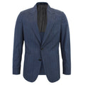 Paul Smith - Soho Fit Check Cotton Blazer in Blue - Nigel Clare