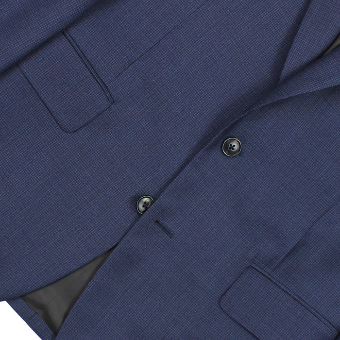 Paul Smith - Soho Fit Houndstooth Pattern Suit in Navy - Nigel Clare