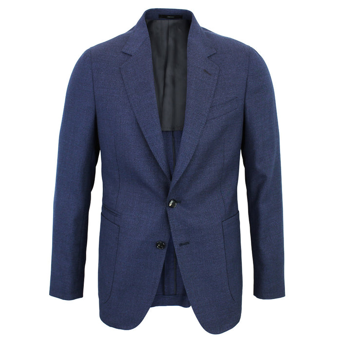 Paul Smith - Soho Fit Textured Wool Blazer in Blue - Nigel Clare