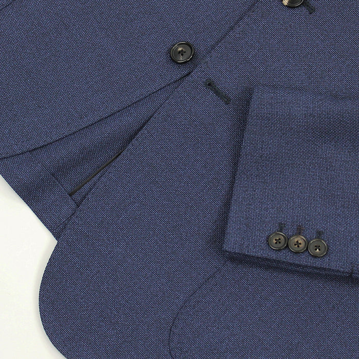 Paul Smith - Soho Fit Textured Wool Blazer in Blue - Nigel Clare