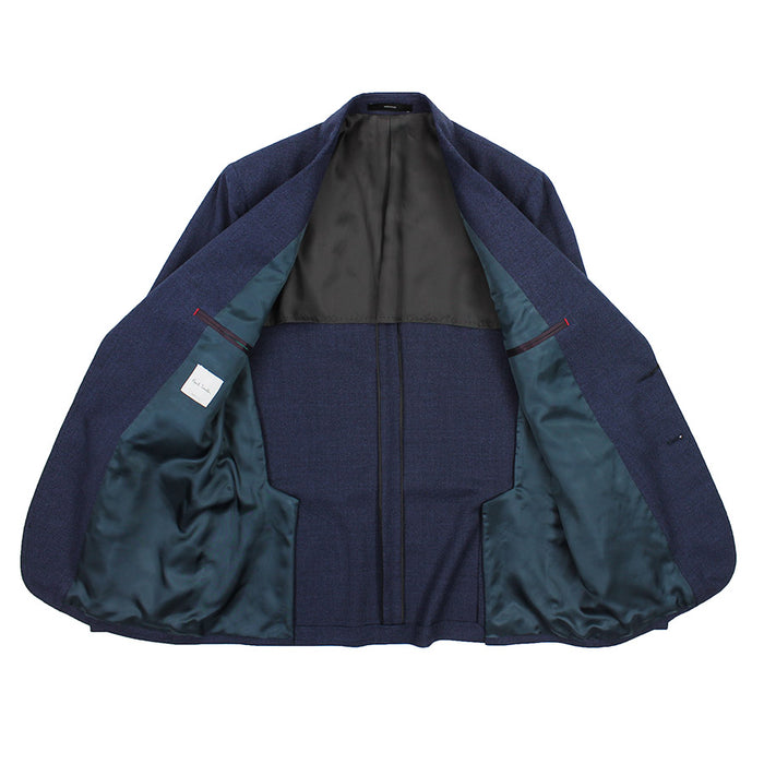 Paul Smith - Soho Fit Textured Wool Blazer in Blue - Nigel Clare