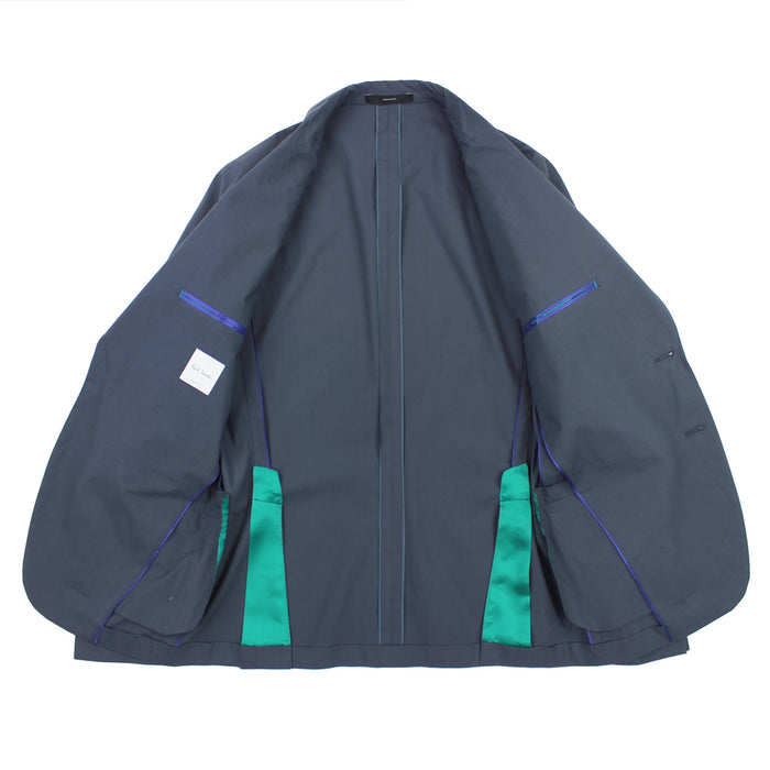 Paul Smith - Soho Fit Two Button Cotton Blazer in Navy - Nigel Clare