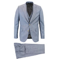 Paul Smith - Soho Tailored Fit 3-Piece Suit in Light Blue - Nigel Clare