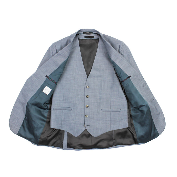Paul Smith - Soho Tailored Fit 3-Piece Suit in Light Blue - Nigel Clare