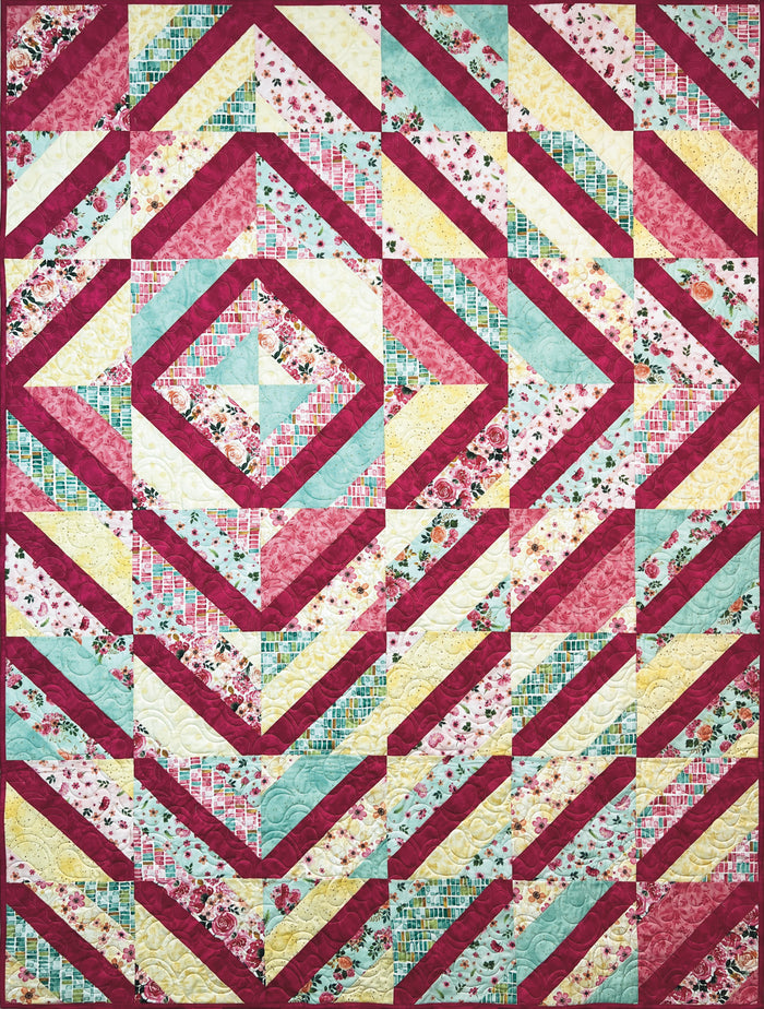 Peony Blossoms Half Yard Bundle, quilting fabric by Wilmington