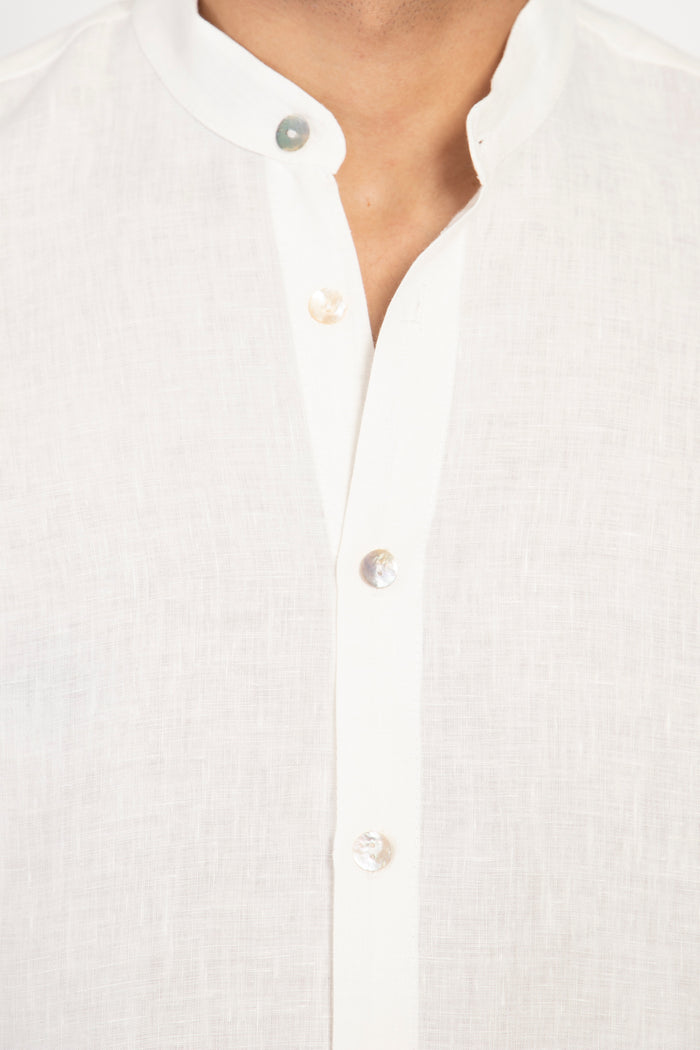 Philippe Linen White Shirt