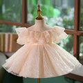 Pink Girl Dress Ruffled Toddler 1st Birthday Party J425