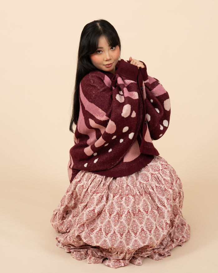 Pink Monarch Cardigan