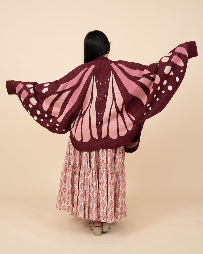 Pink Monarch Cardigan