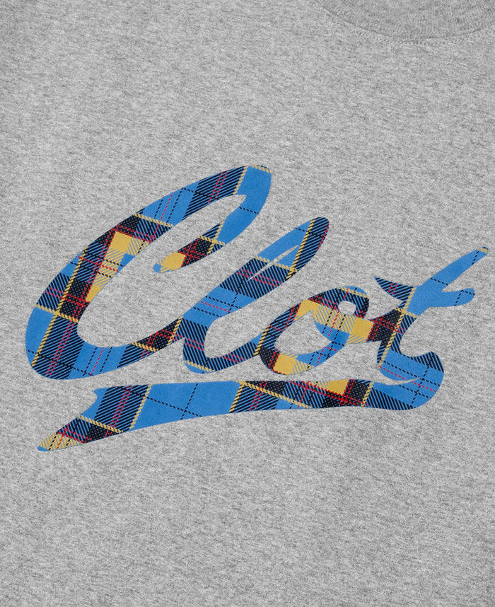 Plaid Logo T-Shirt (Grey)