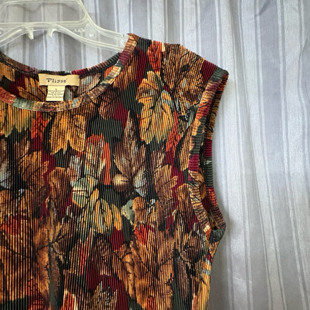 Plisse` SIZE L Women's Tank