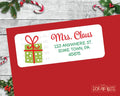 Polka Dot Christmas Present Address Labels . Christmas Address Labels - Scrap Bits