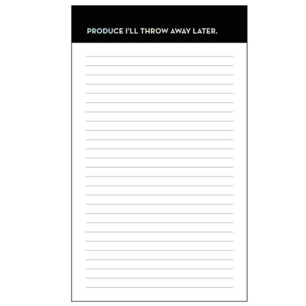 Produce I'll Throw Away Later Notepad