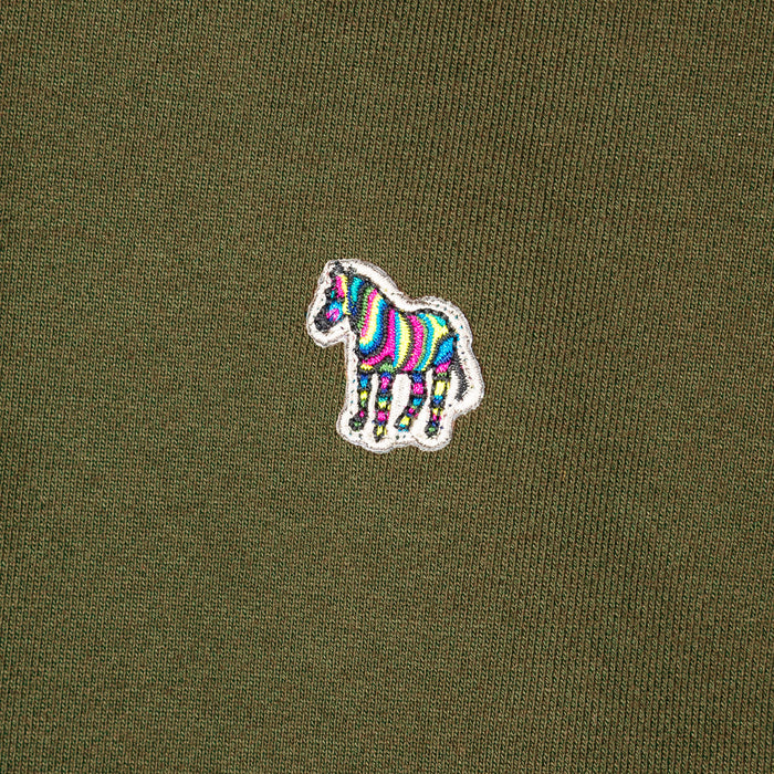 PS Paul Smith - Reg Fit Zebra Logo Hoodie in Khaki - Nigel Clare