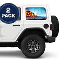 Pumpkin Smoke Blue Side Windows Printed Vinyl Decal