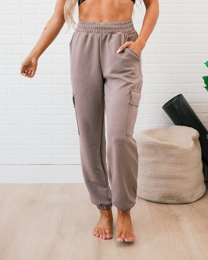 Rae Mode Cargo Joggers - Color Options Available! Rae Mode Mocha