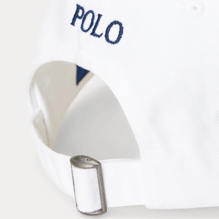 Ralph Lauren - Cotton Baseball Cap in White - Nigel Clare