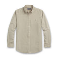 Ralph Lauren - Custom Fit Mineral-Dyed Oxford Shirt in Olive - Nigel Clare