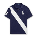 Ralph Lauren - Custom Slim Fit Big Pony Mesh Polo in Navy - Nigel Clare