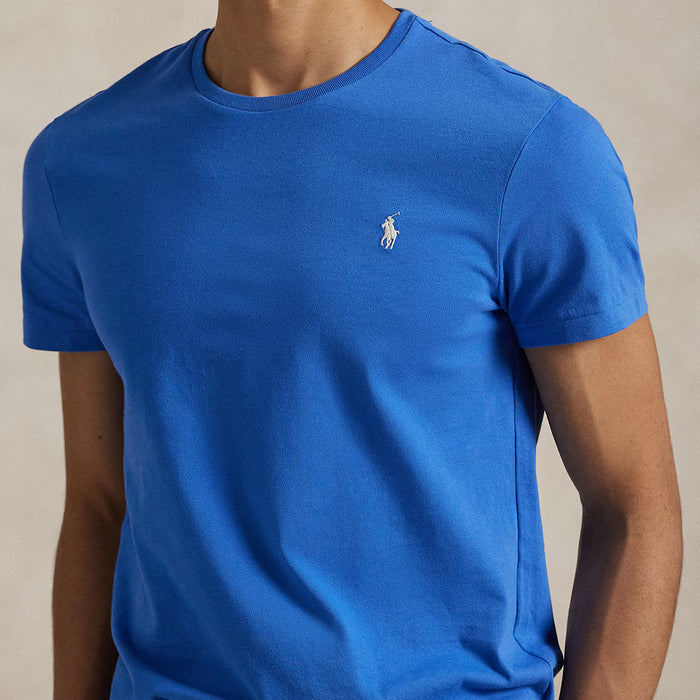 Ralph Lauren - Custom Slim Fit Jersey T-Shirt in Blue - Nigel Clare
