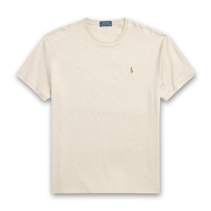Ralph Lauren - Custom Slim Soft Cotton T-Shirt in Light Brown - Nigel Clare