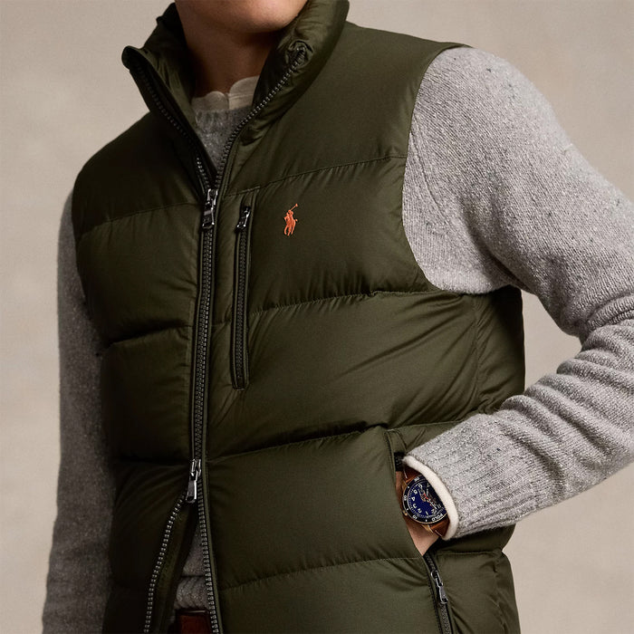 Ralph Lauren - Gorham Down Gilet in Company Olive - Nigel Clare