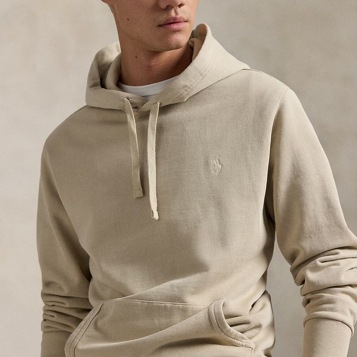 Ralph Lauren - Loopback Fleece Hoodie in Light Beige - Nigel Clare