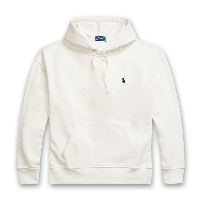 Ralph Lauren - Relaxed Fit Logo Fleece Hoodie in Off White - Nigel Clare