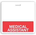 Red "Medical Assistant" Horizontal Badge Buddy  - 1350-2149, Qty = 25