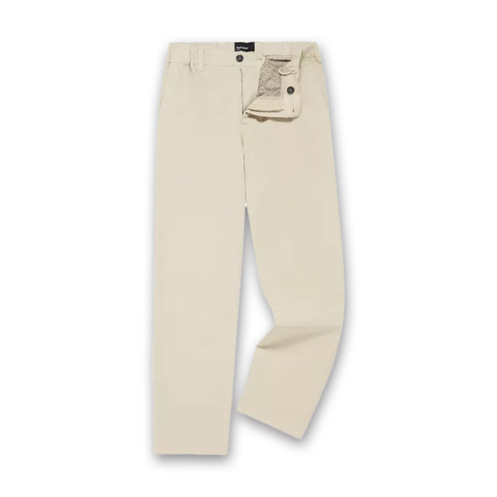 Remus - Elliott Straight Leg Cotton-Tencel Blend Chinos in Stone - Nigel Clare