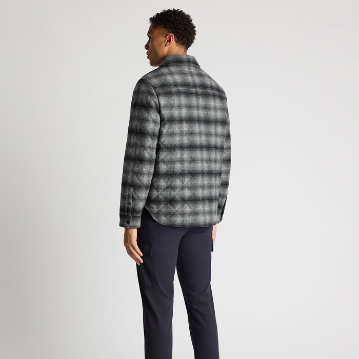 Remus - Griffin Padded Shirt Jacket in Navy - Nigel Clare