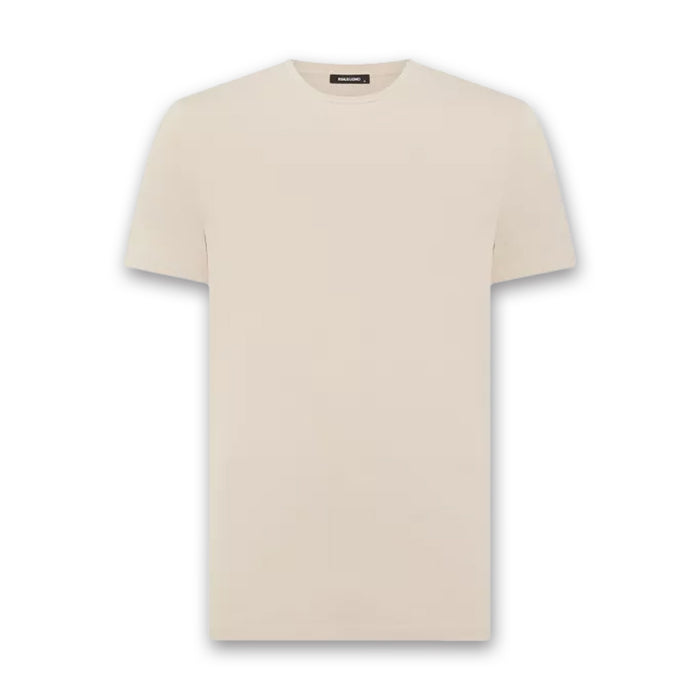 Remus - Plain Stretch T-Shirt in Cream - Nigel Clare