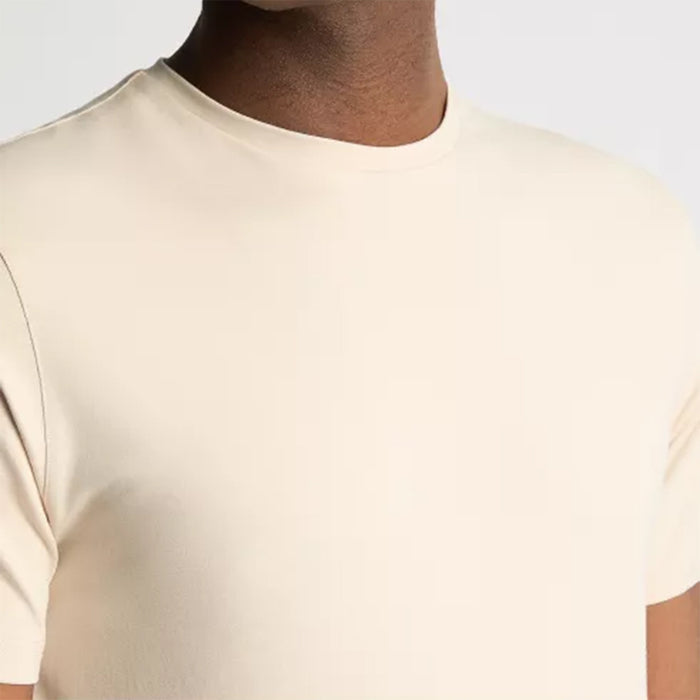 Remus - Plain Stretch T-Shirt in Cream - Nigel Clare