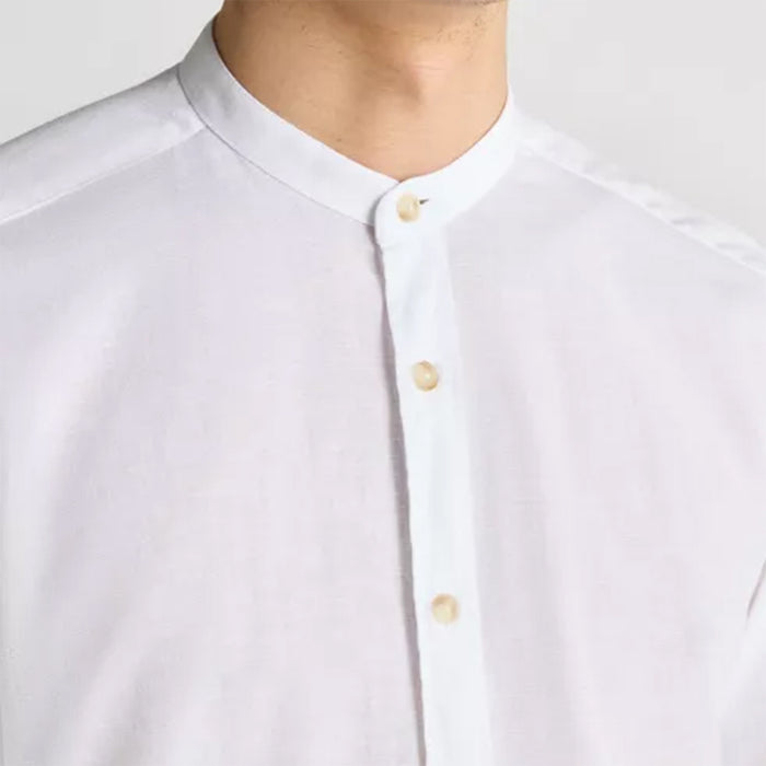 Remus - Regular Fit Tencel-Blend Shirt in White - Nigel Clare