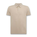 Remus - Relaxed Fit Tencel Polo in Stone - Nigel Clare