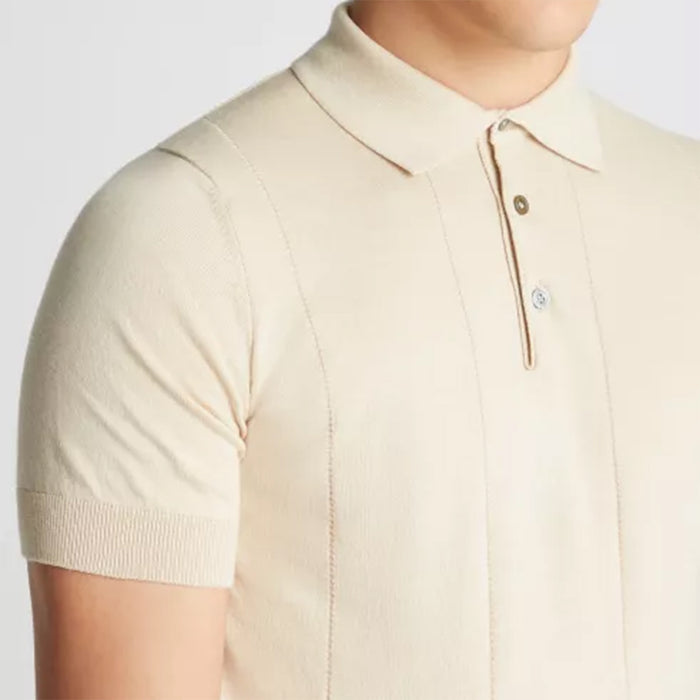 Remus - Slim Fit Polo in Stone - Nigel Clare