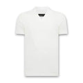 Remus - Tapered Fit Open Collar Polo in White - Nigel Clare