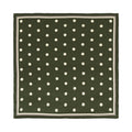 Retro Polka Silk Bandana Scarf - Matcha